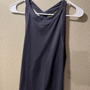 Athleta Blue Backless Sleeveless Tank Top